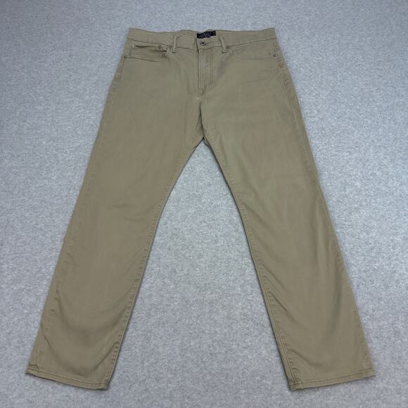 Lucky Brand Beige 121 Heritage Slim Chino Pants Mens 36x30 Mid Rise Classic Fit - Picture 3 of 15